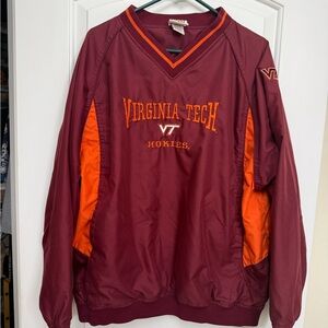 Virginia Tech Windbreaker Jacket - Maroon and Orange